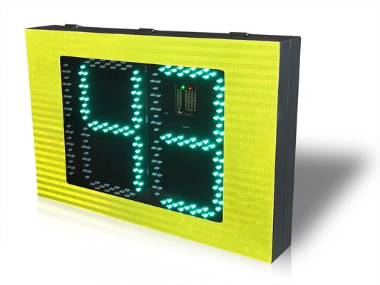 Iron Material Solar Traffic Speed Sign With Red Green Color Display