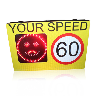 Road Safety Equipment 2 Digit Solar Traffic Speed Sign For Highway