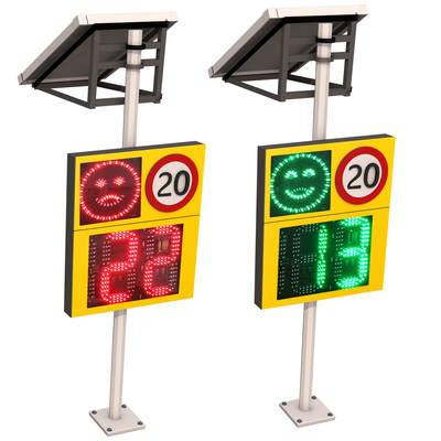 Solar Radar Detective Speed Warning Sign Traffic Flashing Speed Limit Signs