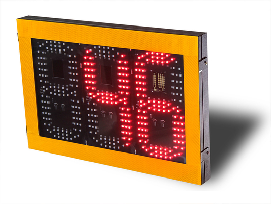 3 Digit Radar Speed Sign Costs With Red Green Color For Junction