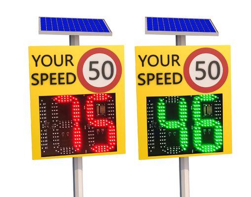 YOUR SPEED Symbols Solar Used Radar Speed Signs For 4 Way Intersection