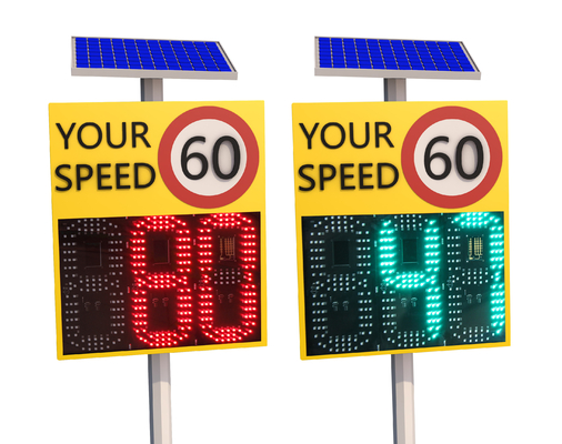 YOUR SPEED Symbols Solar Used Radar Speed Signs For 4 Way Intersection