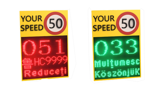 VMS Display Radar Speed Signs Sign With Plate Recognition With radar speed detector
