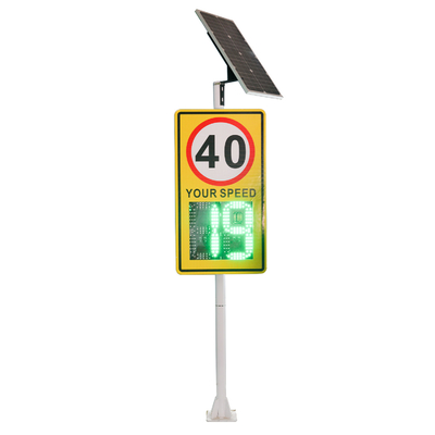 Vehicle Speed Traffic Limited Sign With 188 Digital Display Solar Sign