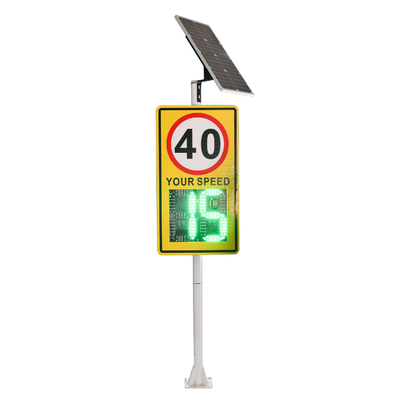 Vehicle Speed Traffic Limited Sign With 188 Digital Display Solar Sign