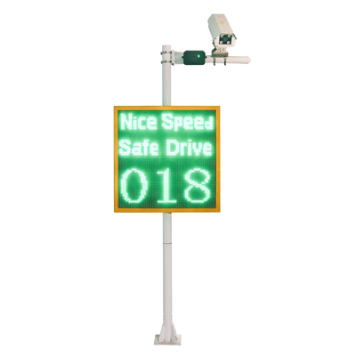 100 Watts Aluminum Alloy Traffic LPR Captures Vehicles Radar Detect Speed Sign With Ce IP54