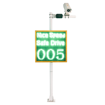 100 Watts Solar Powered Traffic Warning Sign Auto Vehicle Speed Display Phone App Control
