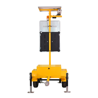 Portable Traffic Radar Speed Tailer With 100watt Solar Panel