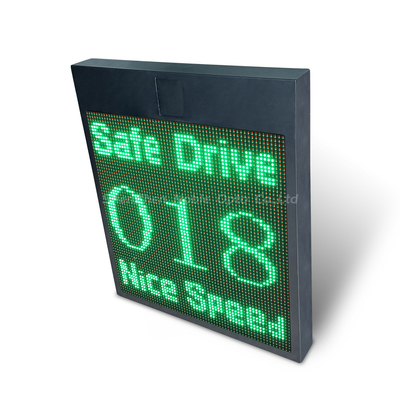Radar Speed Display Traffic Control Flashing Speed Limit Signs For Construction Section