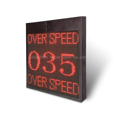 Phone APP Control VMS Display Solar Powered Radar Speed Signs With /- 2 Km/h Accuracy