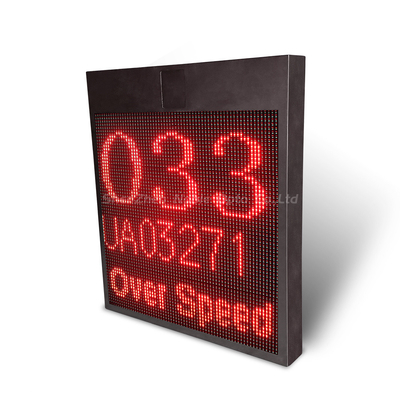 Phone APP Control VMS Display Solar Powered Radar Speed Signs With /- 2 Km/h Accuracy