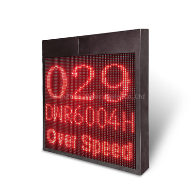 Phone APP Control VMS Display Solar Powered Radar Speed Signs With /- 2 Km/h Accuracy