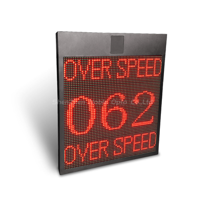 IP54 Weatherproof Solar Or Battery Powered Speed Aware Radar Speed Display Signs