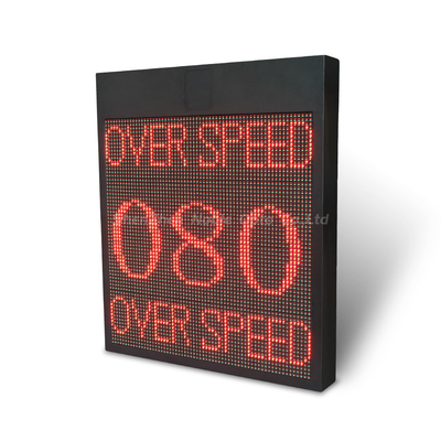 IP54 Weatherproof Solar Or Battery Powered Speed Aware Radar Speed Display Signs