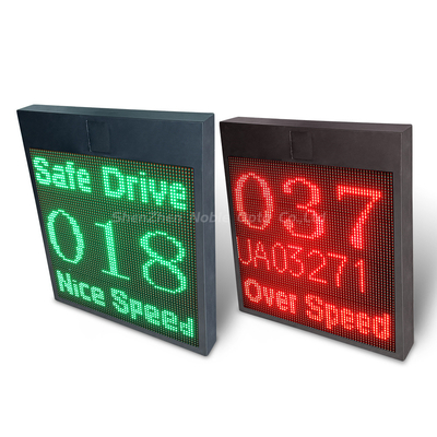 Solar built-in radar 4-Line display speed red and green screen