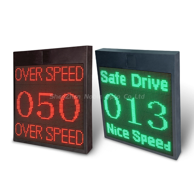 Solar built-in radar 4-Line display speed red and green screen