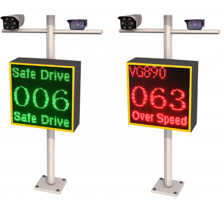 Advanced 2024 LPR Radar Speed Feedback Sign with 24.125GHz Detector