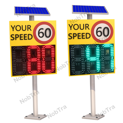 Solar Built In Radar Three Digital Display With One Line Display Beacon System