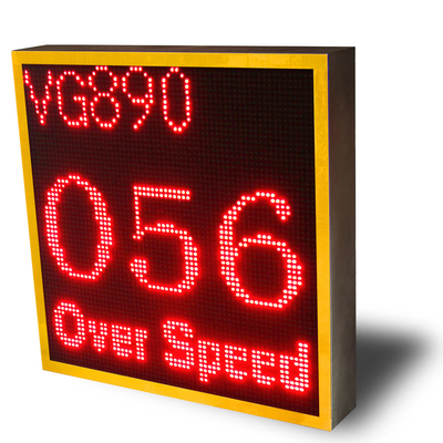 140 View Angle LPR Solar Speed Sign Accurately Detect Vehicle Speed Data Up To 1 Year