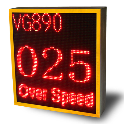 140 View Angle LPR Solar Speed Sign Accurately Detect Vehicle Speed Data Up To 1 Year