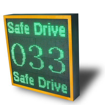 140 View Angle LPR Solar Speed Sign Accurately Detect Vehicle Speed Data Up To 1 Year
