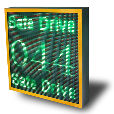 Integrated Lpr Led Vehicle Speed Display Sign Two Color Ce Certification