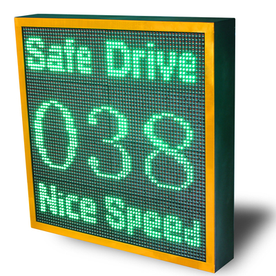 NBP10-L4 LED Solar Powered Speed Display Sign Aluminum Alloy 140 Degree Viewable With APP