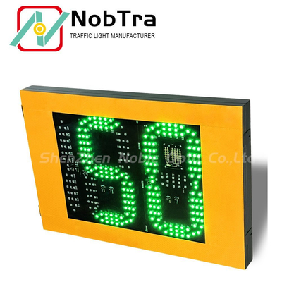 Red And Green Solar Powered Speed Radar Traffic Signs 2 And Half Digit Display