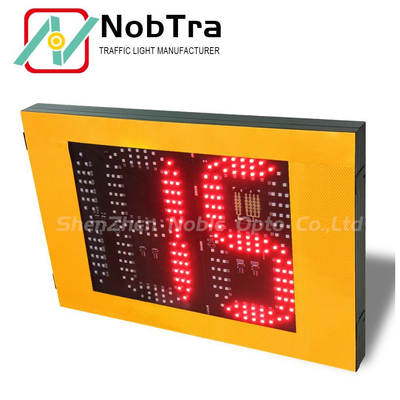 Red And Green Solar Powered Speed Radar Traffic Signs 2 And Half Digit Display