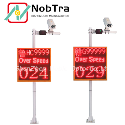 Solar Advanced Vehicle speed display with High Accuracy Lpr Sign Red And Green
