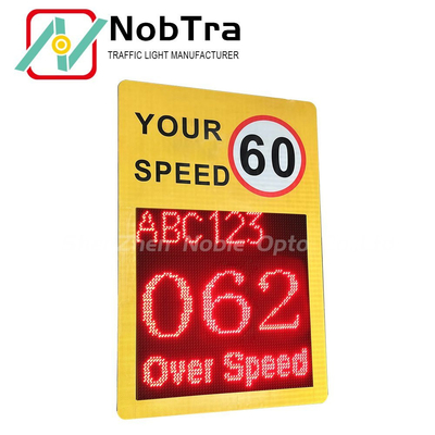 Advanced 2024 LPR Radar Speed Feedback Sign with 24.125GHz Detector