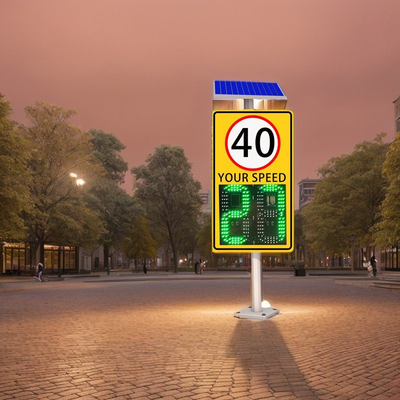 Solar High Quality Led With Radar And Custom Speed Limit Signs