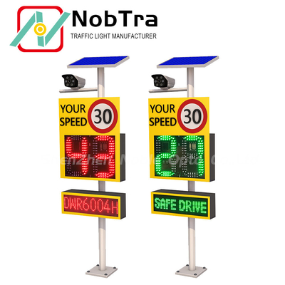 Traffic Warning Radar Sign Speed Limiter LED Radar Sign With 12VDC