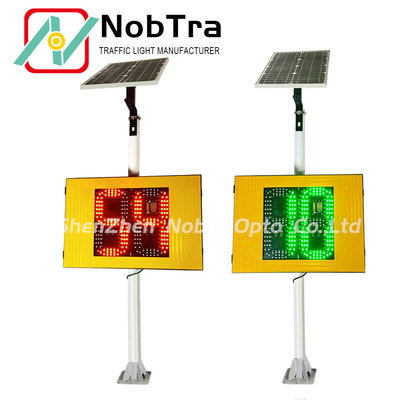 Customizable Solar Speed Limit Sign with Red and Green LED Display and IP 54 Weatherproofing