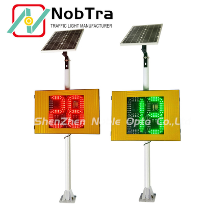 Customizable Solar Speed Limit Sign with Red and Green LED Display and IP 54 Weatherproofing
