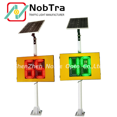 Solar Powered Radar Speed Feedback Sign With IP54 Waterproof For Traffic Speed Measurement