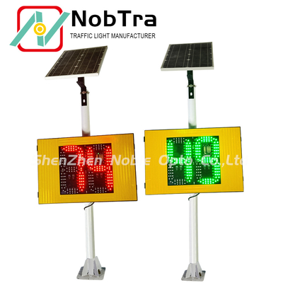 Solar Powered Radar Speed Feedback Sign With IP54 Waterproof For Traffic Speed Measurement