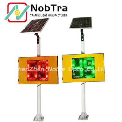200 Meters Detection Distance Solar Powered Radar Speed Display Sign With Lithium Battery