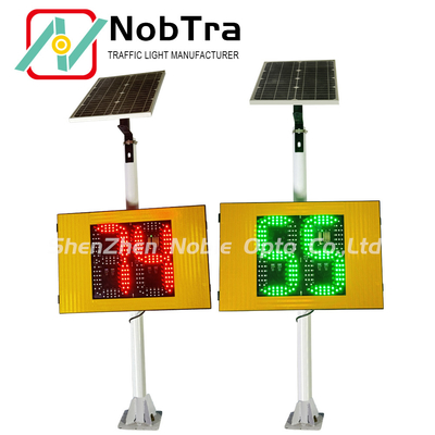 CE Certified 2 Color Solar Radar Traffic Signal for Overspeed Enforcement