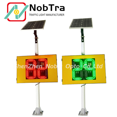 9.1KG Weight Solar Radar Traffic Signal with Phone App Parameter Control