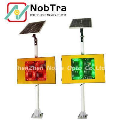 2 Digit Solar Radar Traffic Signal for Enhanced Traffic Management Beacon System IP54