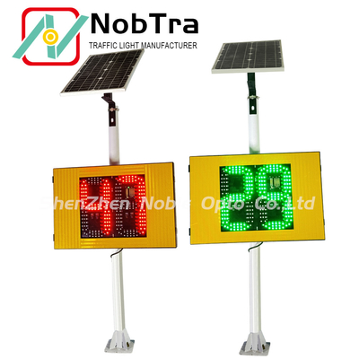 2 Digit Solar Radar Traffic Signal for Enhanced Traffic Management Beacon System IP54