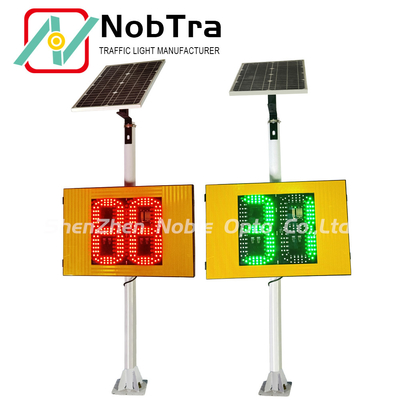 NBTR88-S30-S Solar Radar Traffic Signal Hoop Install Red And Green Color