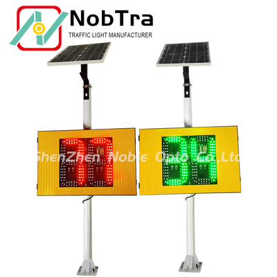 Up To 500 Meters Visibility Range Integrated Radar Solar Traffic Signal