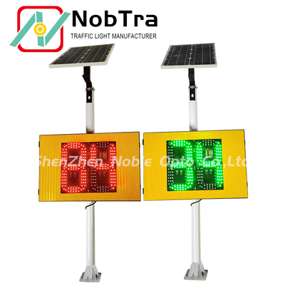 CE Certified Solar Radar Traffic Signal IP54 Weatherproof Beacon System