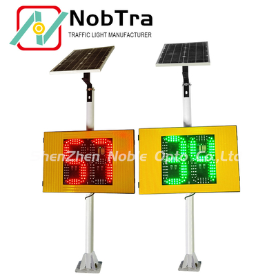 9.1KG Screen Weight Solar Radar Traffic Signal with Red And Green Color and Phone App