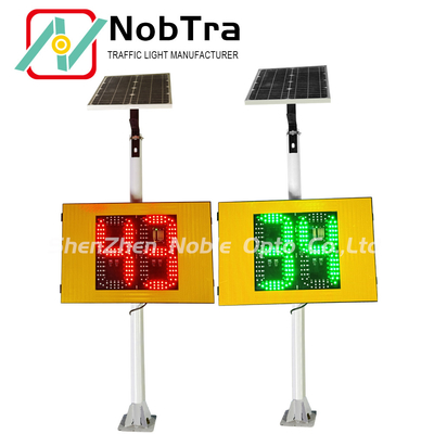 9.1KG Screen Weight Solar Radar Traffic Signal with Red And Green Color and Phone App