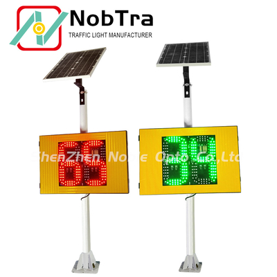 CE Certified Solar Radar Traffic Signal IP54 Weatherproof Beacon System