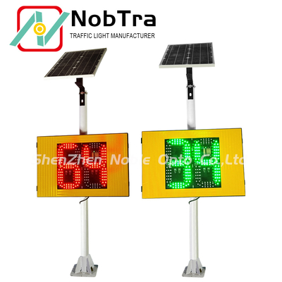 9.1KG Screen Weight Solar Radar Traffic Signal with Red And Green Color and Phone App
