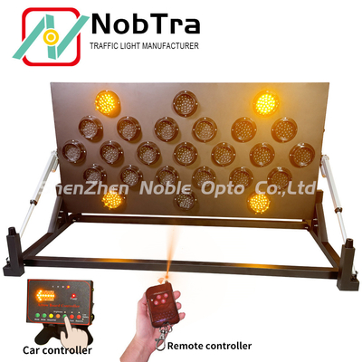 LED Arrow Board For Traffic Construction Zones With Wireless Remote Controller